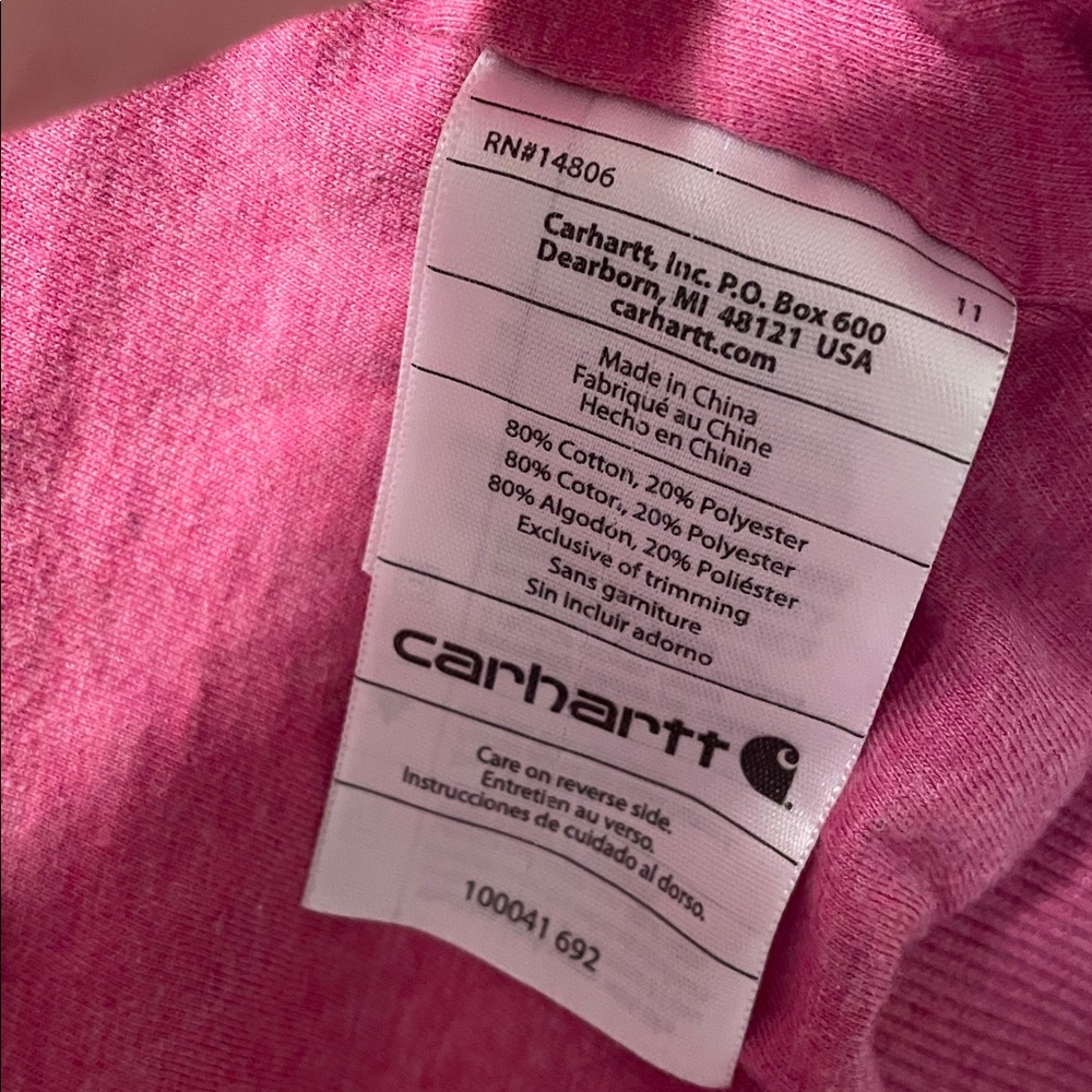 Carhartt Pink Sherpa-Lined Vest. Size Small For Women Tall - Picture 6 of 7